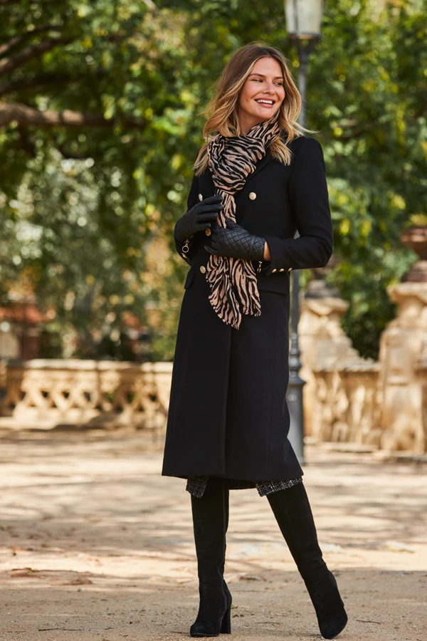 Natural Zebra Print Scarf - Image 3