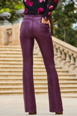 Wine Coated Kick Flare Jeans -Opal & Oak Store web 2309 05 a23bd016rd0011 a23tw068bkfl01 05 259