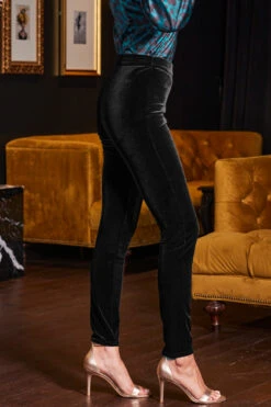 Black Luxe Velvet Leggings -Opal & Oak Store web 2309 187 a23tw067gr0001 a23bv010bk0001 187 171