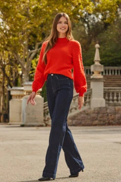 Dark Indigo Wide Leg Pintuck Jeans 14 Dark Indigo Wide Leg Pintuck Jeans -Opal & Oak Store web 2309 18 a23tk211oe0008 a22bl004bk0001 18 044 1