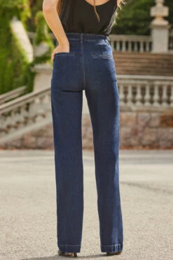 Dark Indigo Wide Leg Pintuck Jeans 13 Dark Indigo Wide Leg Pintuck Jeans -Opal & Oak Store web 2309 18 a23tk211oe0008 a22bl004bk0001 18 188