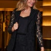 Black Premium Lace Detail Blazer