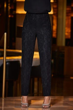 Black Premium Lace Detail Tuxedo Trousers -Opal & Oak Store web 2309 53 s23bw003bk0001 s23ow034bk0001 53 344 1