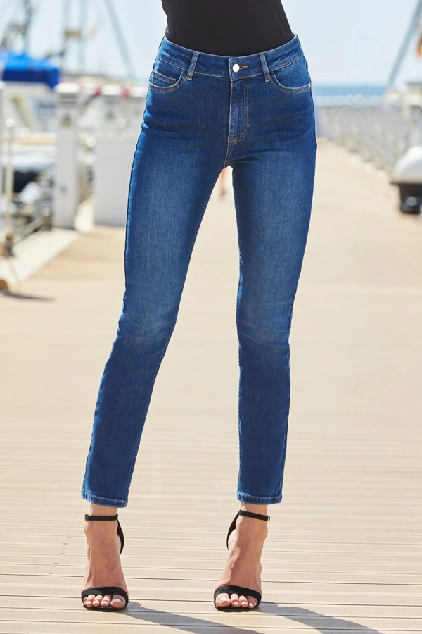 Dark Indigo Super Stretch Slim Leg Jeans 3 Dark Indigo Super Stretch Slim Leg Jeans - Image 3