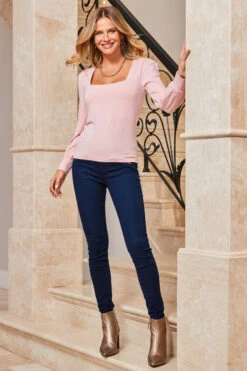 Dark Indigo Zip Detail Jeggings -Opal & Oak Store web 44 s23tj021pk0020 s23bd011io003w 013 1