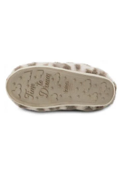 Natural Leopard Print Totes Faux Fur Boot Slippers -Opal & Oak Store web a23fw103nlbn01 6