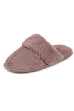 Mocha Totes Faux Fur Mule Slippers -Opal & Oak Store web a23fw106mk0001 3