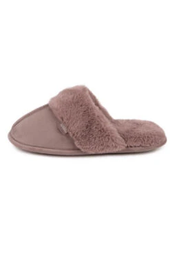 Mocha Totes Faux Fur Mule Slippers -Opal & Oak Store web a23fw106mk0001 4