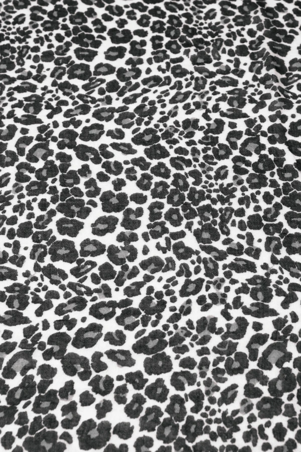 Black & Grey Animal Print Scarf 4 Black & Grey Animal Print Scarf - Image 4