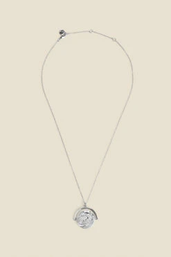 Silver Coin Pendant Necklace