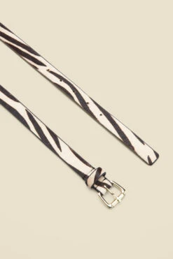 Black Zebra Print Leather Waist Belt -Opal & Oak Store web a22ac044bkwe c