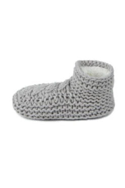 Grey Totes Chunky Knitted Slipper Socks -Opal & Oak Store web a23ac050gy0015 4