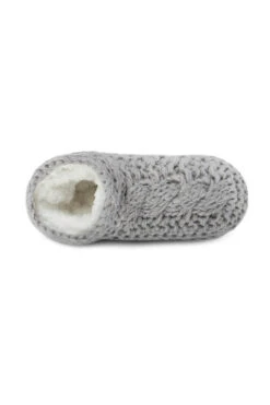 Grey Totes Chunky Knitted Slipper Socks -Opal & Oak Store web a23ac050gy0015 5