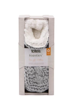 Grey Totes Chunky Knitted Slipper Socks -Opal & Oak Store web a23ac050gy0015 7