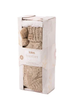 Natural Totes Textured Slipper Socks With Tassel Detail -Opal & Oak Store web a23ac052nl0003 1