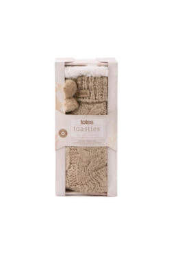 Natural Totes Textured Slipper Socks With Tassel Detail -Opal & Oak Store web a23ac052nl0003 4