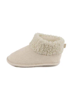 Cream Cable Knit Boot Slippers -Opal & Oak Store web a23fw100nl0001 3
