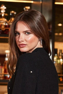 Silver Diamante Dainty Bow Earrings 7 Silver Diamante Dainty Bow Earrings -Opal & Oak Store web crop 2309 109 a23tk263bk0001 109 133