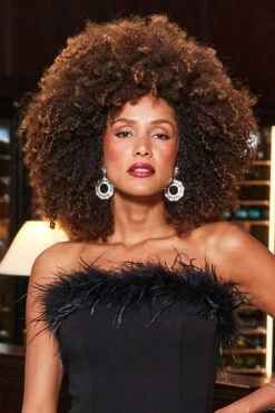 Silver Oversized Rhinestone Round Drop Earrings -Opal & Oak Store web crop 2310 06 a23dj034bk0001 06 103