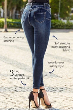 Dark Indigo Sculpting Skinny Jeans 10 Dark Indigo Sculpting Skinny Jeans -Opal & Oak Store web image 1