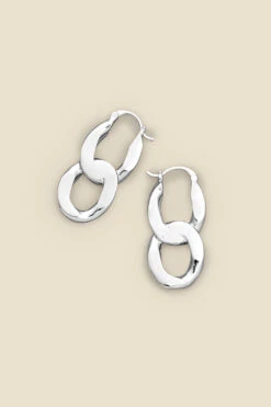 Silver Chain Link Earrings