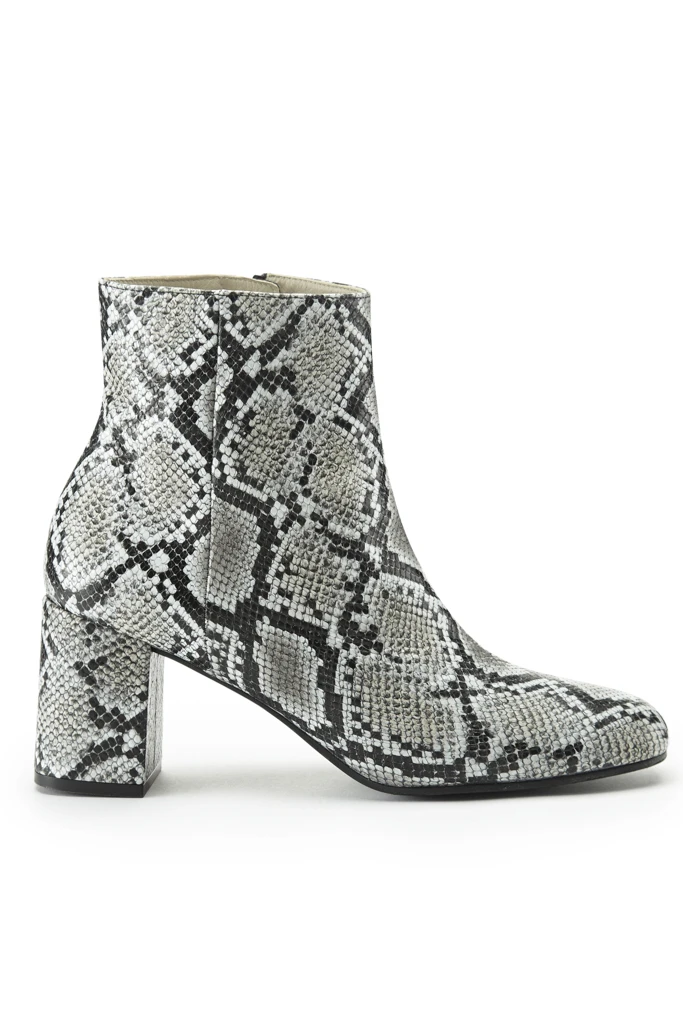 Anna Snake Leather Ankle Boot 3 Anna Snake Leather Ankle Boot - Image 3