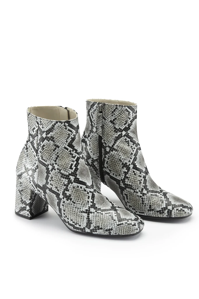 Anna Snake Leather Ankle Boot 2 Anna Snake Leather Ankle Boot - Image 2