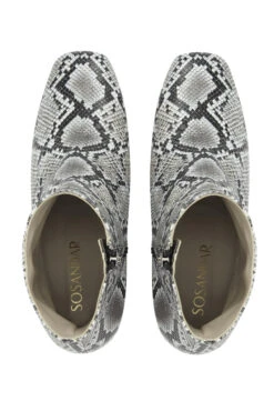 Anna Snake Leather Ankle Boot 10 Anna Snake Leather Ankle Boot -Opal & Oak Store web sa18fw08nlbn01 snake print leather ankle boot 04