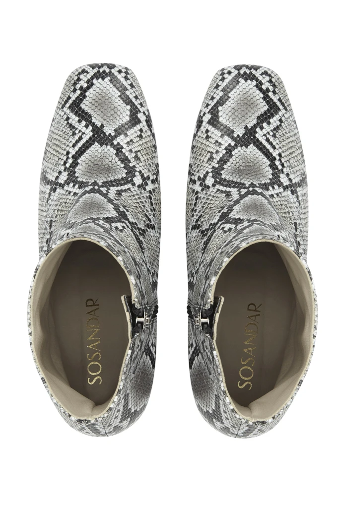 Anna Snake Leather Ankle Boot 4 Anna Snake Leather Ankle Boot - Image 4