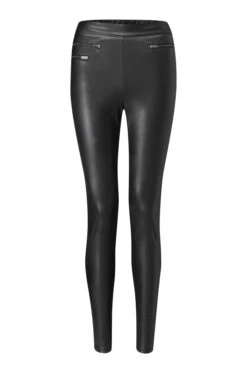 Black Leather Look Premium Leggings -Opal & Oak Store web sa18tr01 bk0001 black leather look legging 1