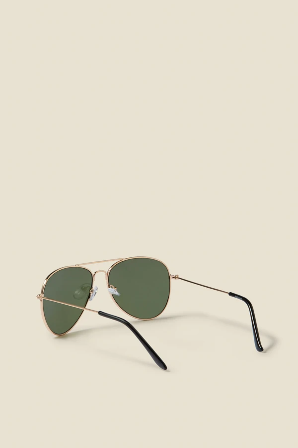 Gold Aviator Sunglasses 3 Gold Aviator Sunglasses - Image 3