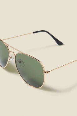 Gold Aviator Sunglasses 8 Gold Aviator Sunglasses -Opal & Oak Store web sosandar sunglasses5 c