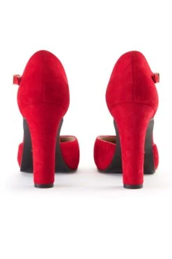 Red Suede Shoe -Opal & Oak Store web ss18fw03 red suede closed toe sandal 03